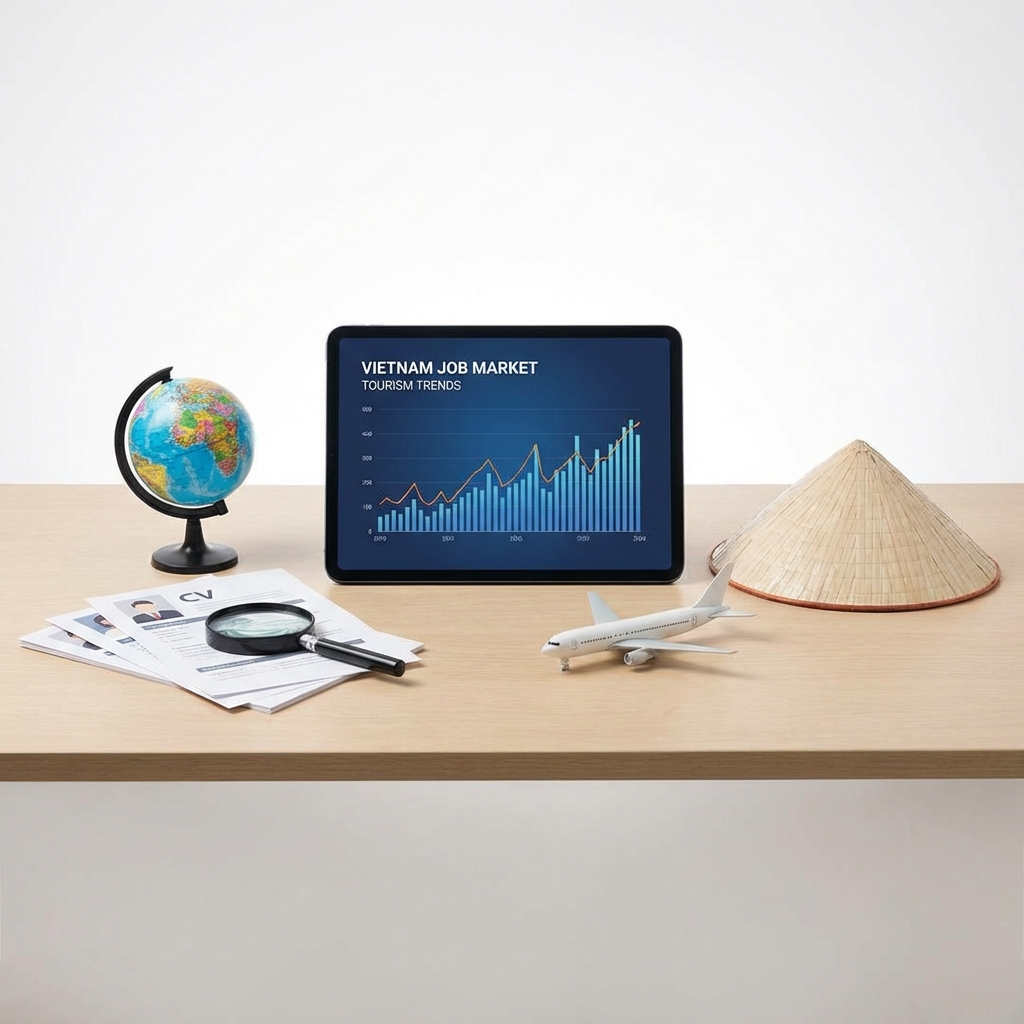 salary range report of jobs in Travels field in vietnam