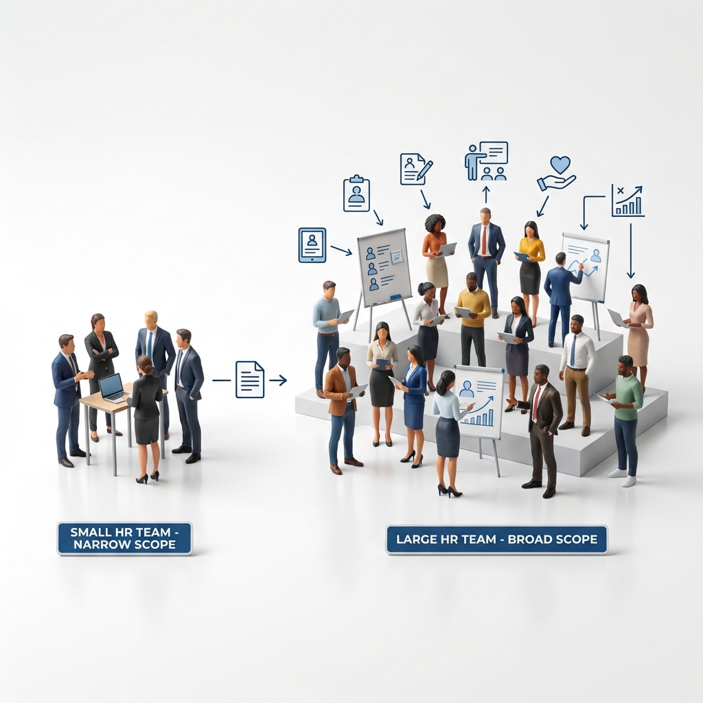 Differences between the SMEs' HR Structure and the Corporates' HR Structure in retail companies in singapore