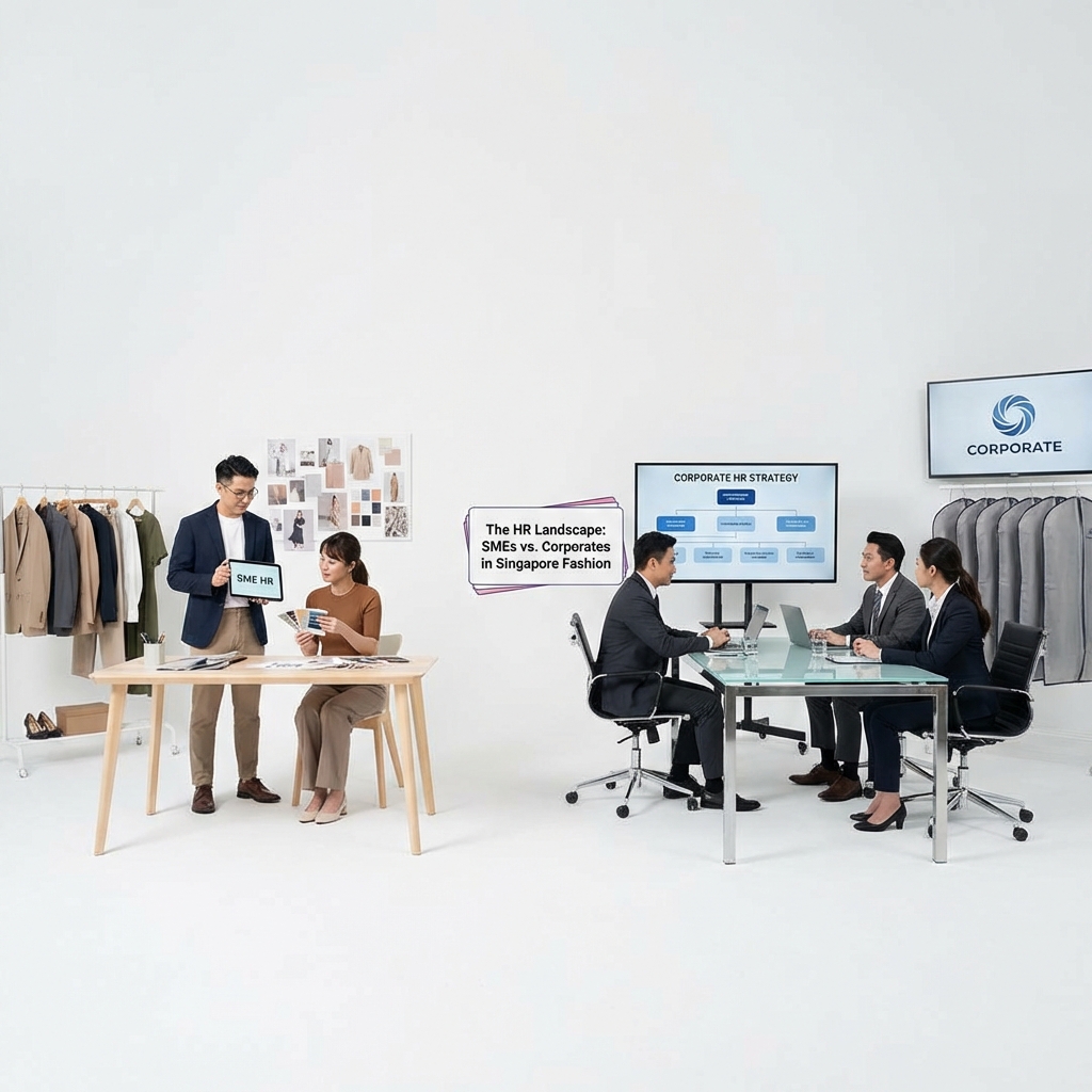 Differences between the SMEs' HR Structure and the Corporates' HR Structure in Fashion field in singapore