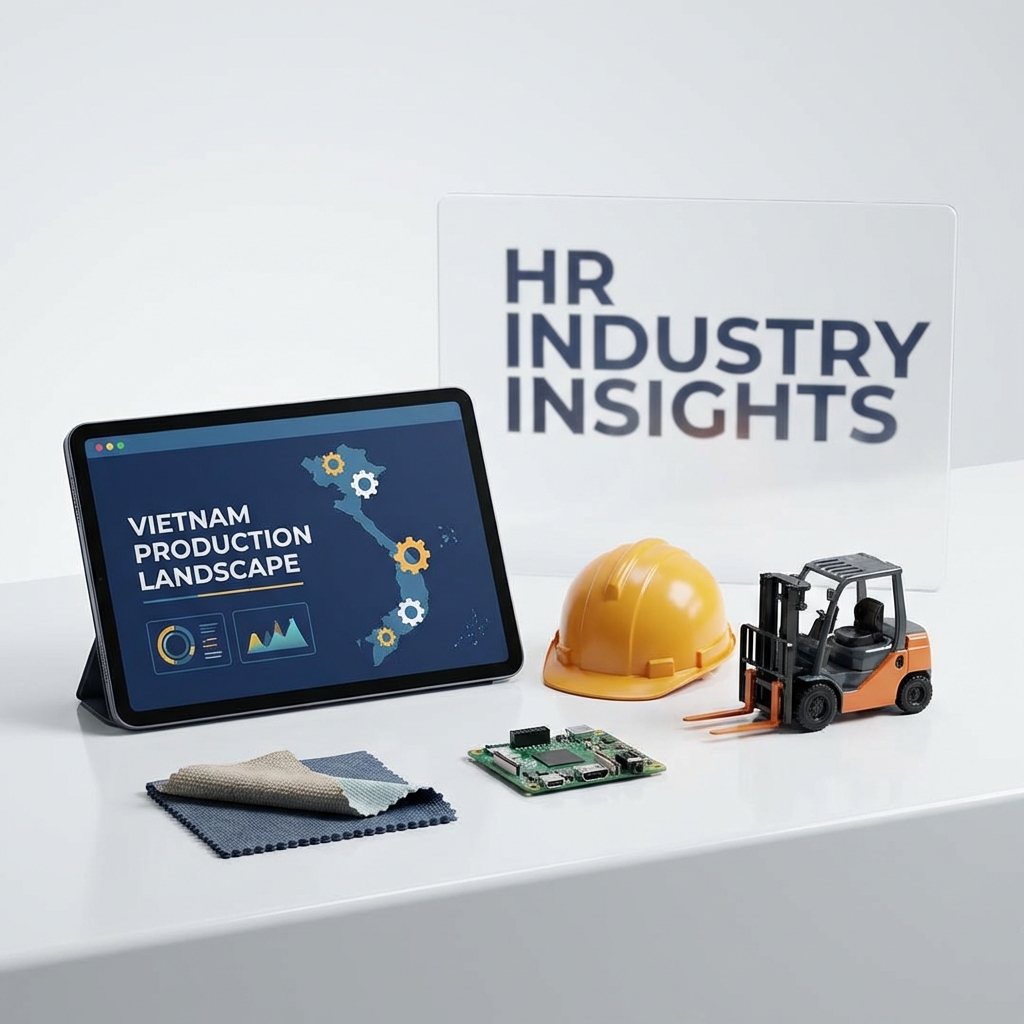 salary range report of jobs in production field in vietnam