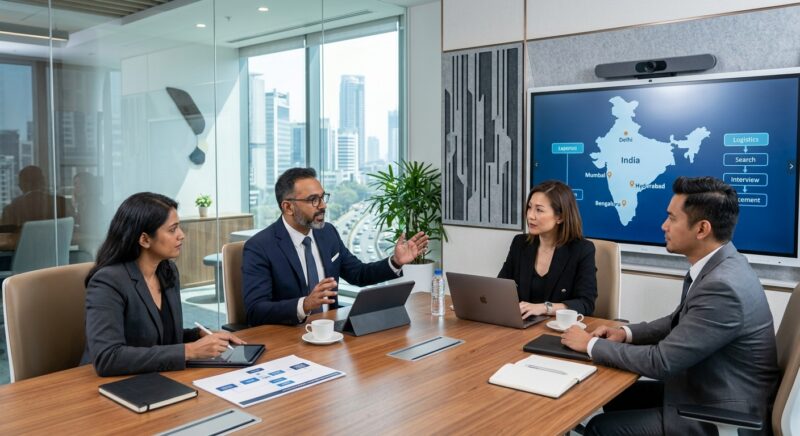 Managing Director recruitment logistics India - Executive search consultant presenting candidate profile