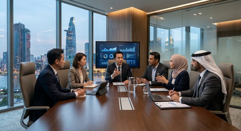 executive search firm Vietnam 2026 - Professional handshake signifying a successful executive placement