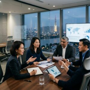 Country Manager search Vietnam 2026 - Professionals collaborating in a modern office environment in Vietnam