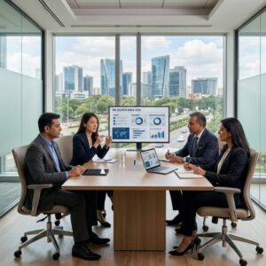 Managing Director search India 2026 - Executive search team reviewing candidate profiles