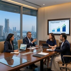 senior management recruitment India 2026 - Senior executives reviewing talent pipeline in a modern boardroom