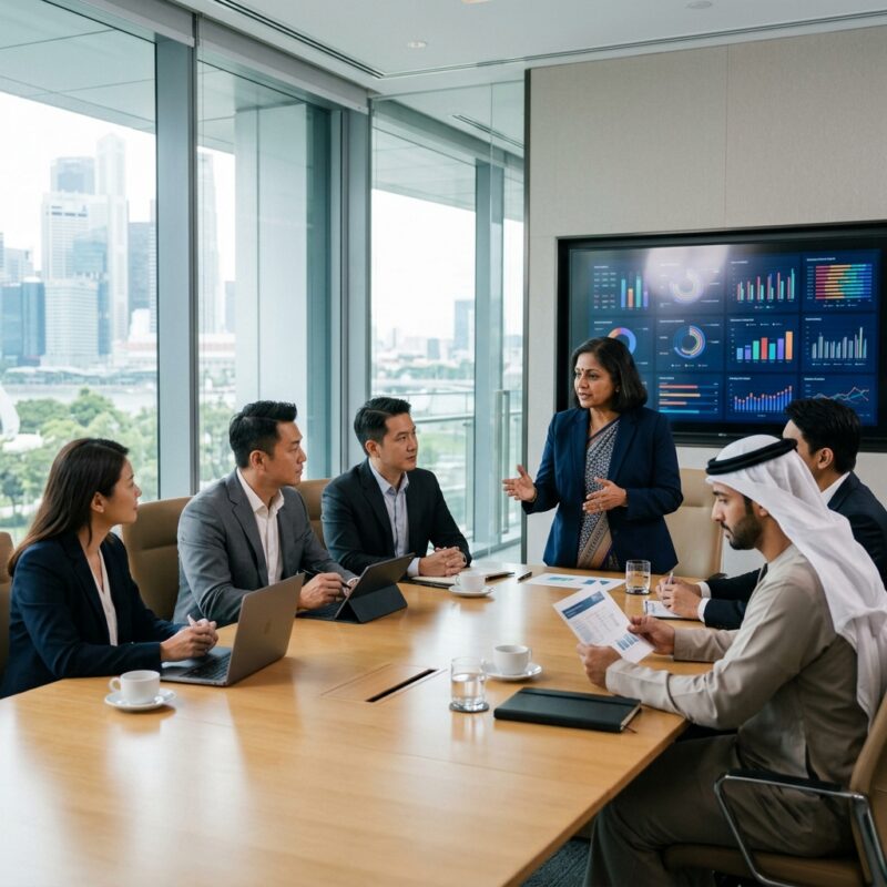 C-level recruitment Thailand 2026 - Executive search team discussing C-suite hiring strategy in Bangkok