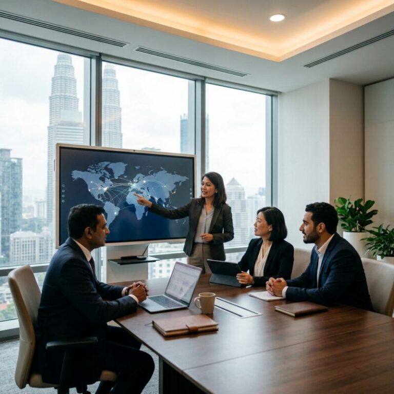 senior manager headhunting Malaysia 2026 - Professionals discussing strategic talent acquisition in a modern office