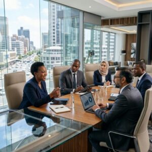 executive search firm South Africa 2026 - Professional business meeting discussing executive recruitment strategy