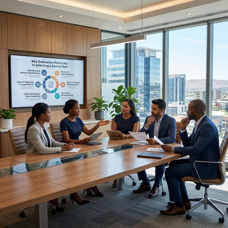 how to choose an executive search firm in South Africa 2026 - Professional business handshake symbolizing executive recruitment partnership