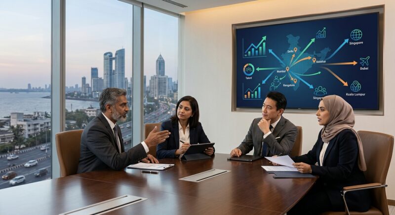 senior management recruitment India 2026 - Professional shaking hands with a newly hired senior executive