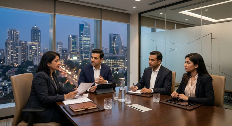 Managing Director search India 2026 - Global team collaborating on a digital interface, showcasing international reach