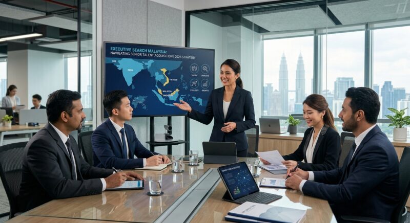 executive search Malaysia 2026 - Diverse team collaborating in a modern office environment