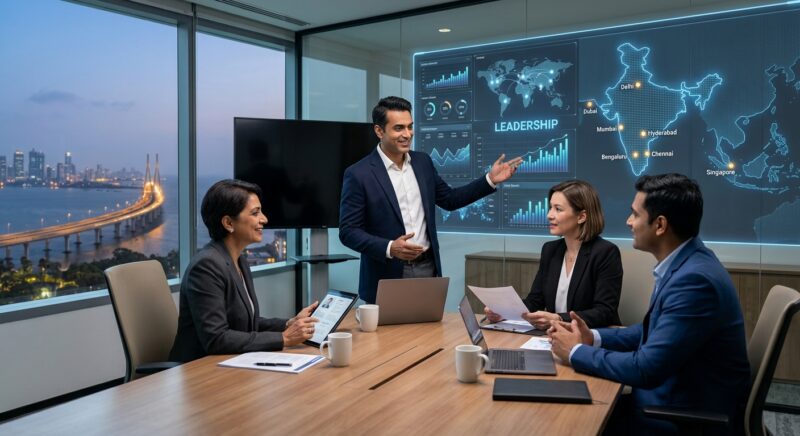 CTO headhunting India 2026 - Executive business meeting discussing technology strategy