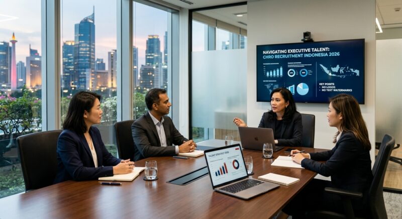 CHRO recruitment Indonesia 2026 - Digital representation of global business connections