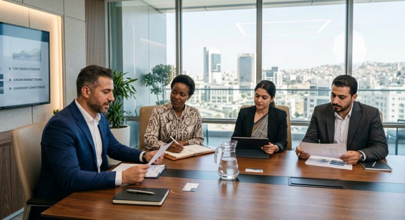 how to hire a COO in Jordan 2026 - Organizational chart highlighting COO role in corporate hierarchy