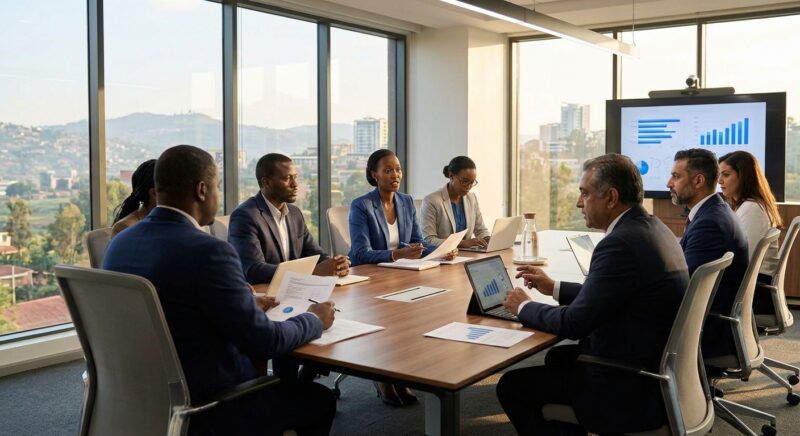 executive search firm Rwanda 2026 - Map highlighting Rwanda and African regions for executive recruitment