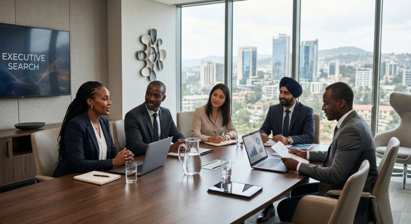 headhunting company Ethiopia 2026 - Map highlighting Ethiopia and African markets for executive recruitment